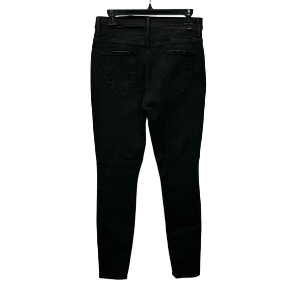 MOTHER Jeans Pixie Swooner Skimp Black Women’s Size 30 Skinny Leg Button Fly - Picture 2 of 7